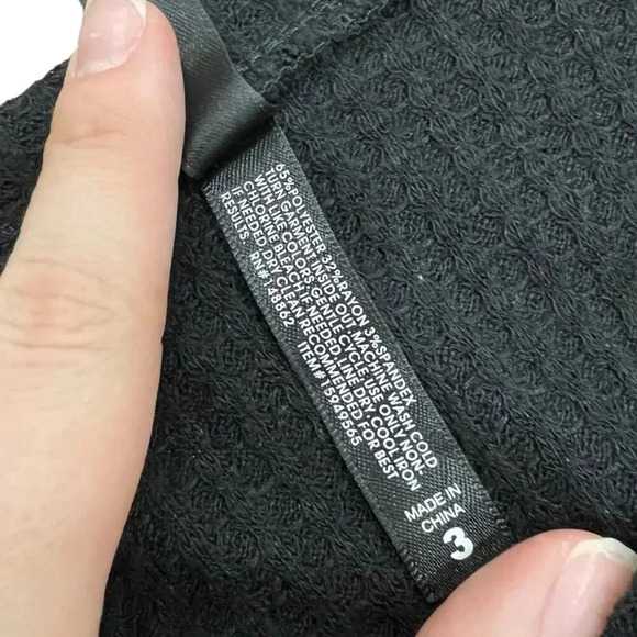 Torrid Sleep Black Waffle Knit Pajama Top 3X - Picture 4 of 4